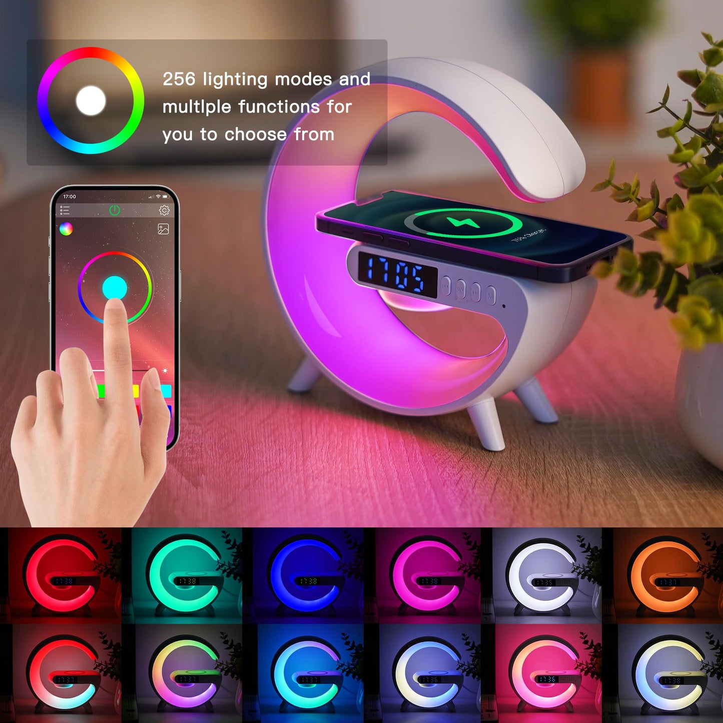 Led Wireless Charger Speaker