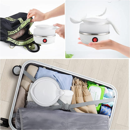 Travel Foldable Silicon Water Heater Jug Collapsible Mini Portable Electric Kettle  Quality 100%of